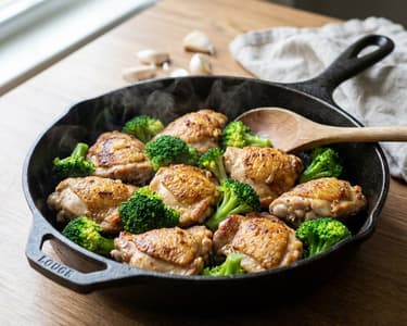 Garlic Chicken with Broccoli