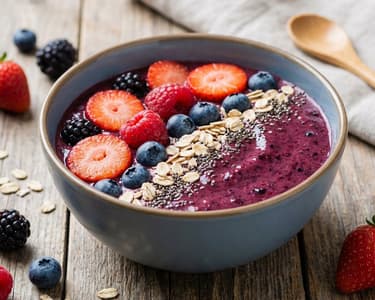 Smoothie Bowl with Forest Fruits