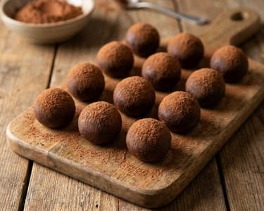 Homemade Chocolate Balls with Almond Butter