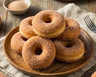 Fluffige Zimtdonuts aus dem Ofen