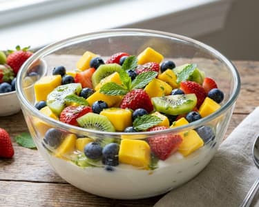 Summer Fruit Salad with Lime Dressing