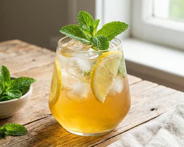 Minz-Spritz mit Apfelmost | Alkoholfreie Erfrischung