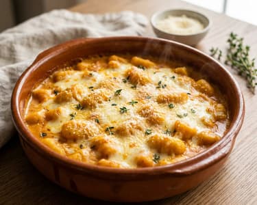 Überbackene Kürbis-Gnocchi mit Parmesan-Kruste