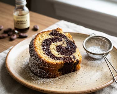 Vegan Marble Cake | Juicy & Fluffy