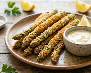 Crispy Asparagus in Panko Breading