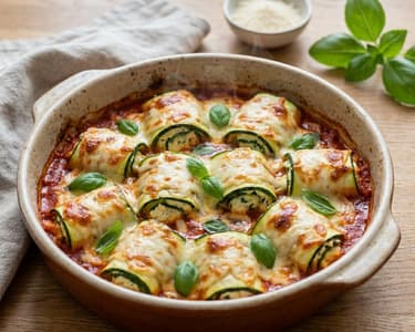 Gratinierte Zucchini-Ricotta-Röllchen | Feierabendküche