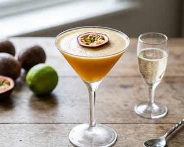 Pornstar Martini with a Shot of Prosecco