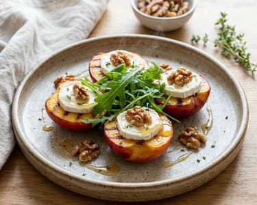 Grilled Nectarines with Goat Cheese | Light Summer Cuisine