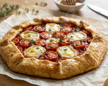 Summer Tomato Galette with Goat Cheese | Crispy & Light