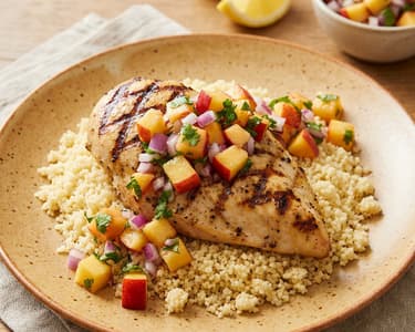 Lemon Chicken with Nectarine Salsa | Quick Summer Cooking