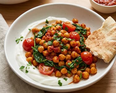 Aromatische Harissa-Kichererbsen | 15-Min-Gericht