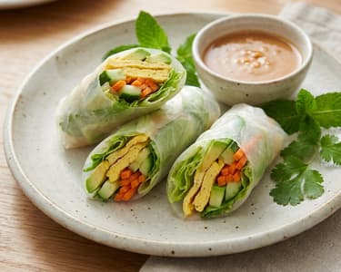 Light Vietnamese summer rolls