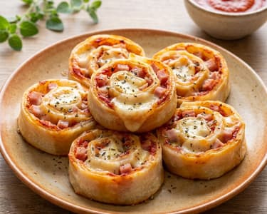 Rice Paper Pizza Pinwheels