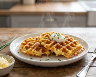 Savory Cheese Waffles