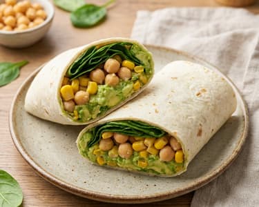 Avocado Chickpea Wrap