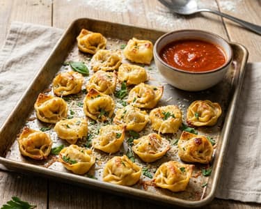 Crispy Baked Tortellini | Quick After-Work Snack