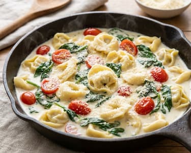 Creamy Tortellini Skillet | Under 20 Minutes
