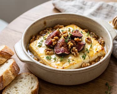 Baked Feta with Figs and Walnuts | After-Work Snack