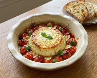 Baked Ricotta with Roasted Tomatoes | Summer Delight