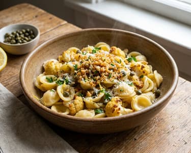 Sizilianische Blumenkohl-Pasta | Knusprig in 25 Min.