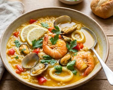 Spanischer Meeresfrüchte-Reistopf | Arroz Caldoso