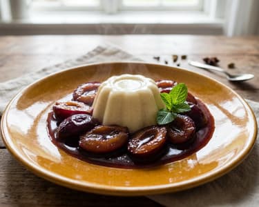 Grießflammeri mit Zwetschgenröster | Spätsommer-Klassiker