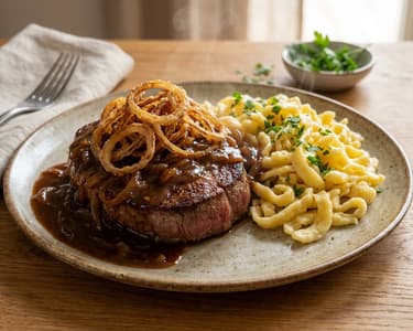 Klassischer Zwiebelrostbraten | Zart & Würzig