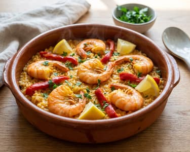 Arroz Meloso con Gambas | Spanischer One-Pot-Genuss