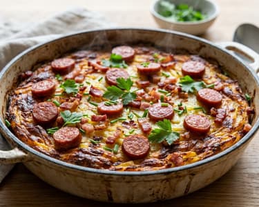 Rheinischer Döppekooche | Knuspriger Kartoffelauflauf