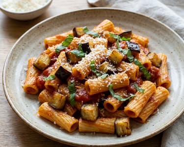 Sicilian Rigatoni alla Norma | Vegetarian Summer Classic