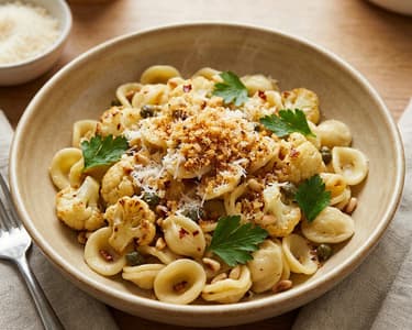 Sicilian Cauliflower Pasta | Crispy & Spicy