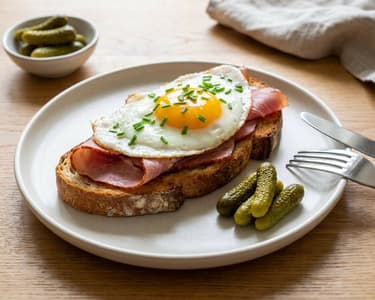Klassischer Strammer Max | Herzhafter Brunch-Klassiker