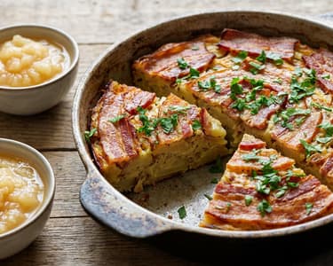 Rheinischer Döppekooche | Knuspriger Kartoffelauflauf