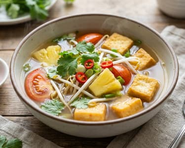 Vietnamesische Canh Chua mit Tofu | Erfrischend & Würzig