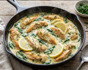 Greek Chicken Avgolemono | Quick & Creamy