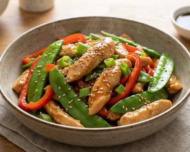 Crispy Wok Chicken with Snap Peas | 15-Minute Meals