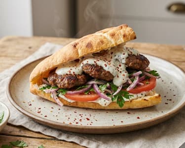 Köfte Ekmek | Turkish Street Food Sandwich