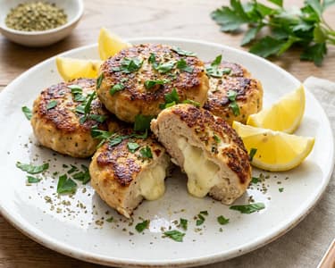 Greek Chicken Bifteki | With Feta Center in 20 Min.