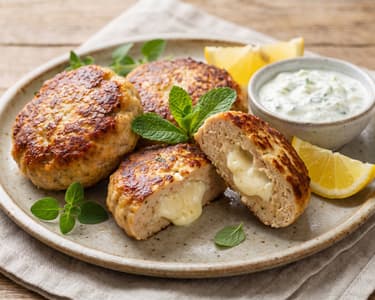Greek Chicken Bifteki with Feta | Quick & Juicy
