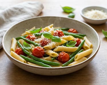 Pasta with Green Beans & Tomatoes | Summer Classic