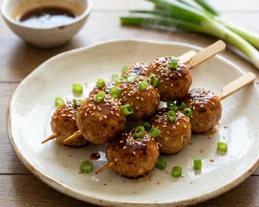 Japanese Tsukune Skewers | Juicy & Aromatically Glazed