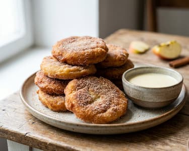 Bavarian Apple Fritters | Crispy & Cinnamon