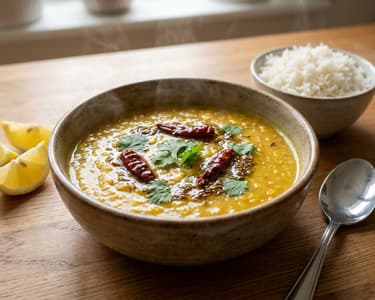 Indian Tadka Dal | Spiced Lentil Curry with Tarka
