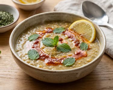 Yeşil Mercimek Çorbası | Turkish Green Lentil Soup