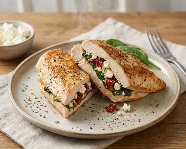 Greek-Style Stuffed Chicken Breast | In 25 Minutes