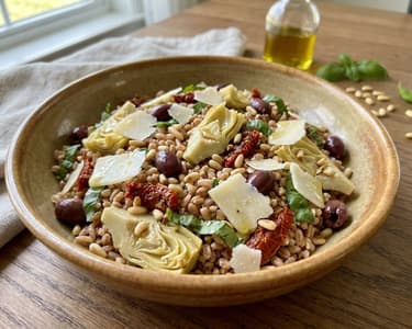 Sizilianischer Farro-Salat | Mit Artischocken & Pecorino