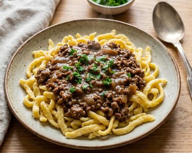 Swabian Haschee with Spätzle | Quick & Hearty