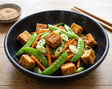 Teriyaki-Tofu aus dem Wok | Blitzschnell & aromatisch