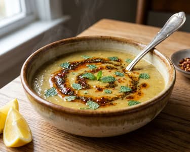 Yeşil Mercimek Çorbası | Türkische grüne Linsensuppe