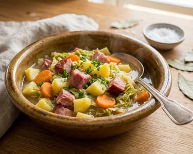 Wirsingeintopf mit Kasseler | Deftiger Herbstgenuss